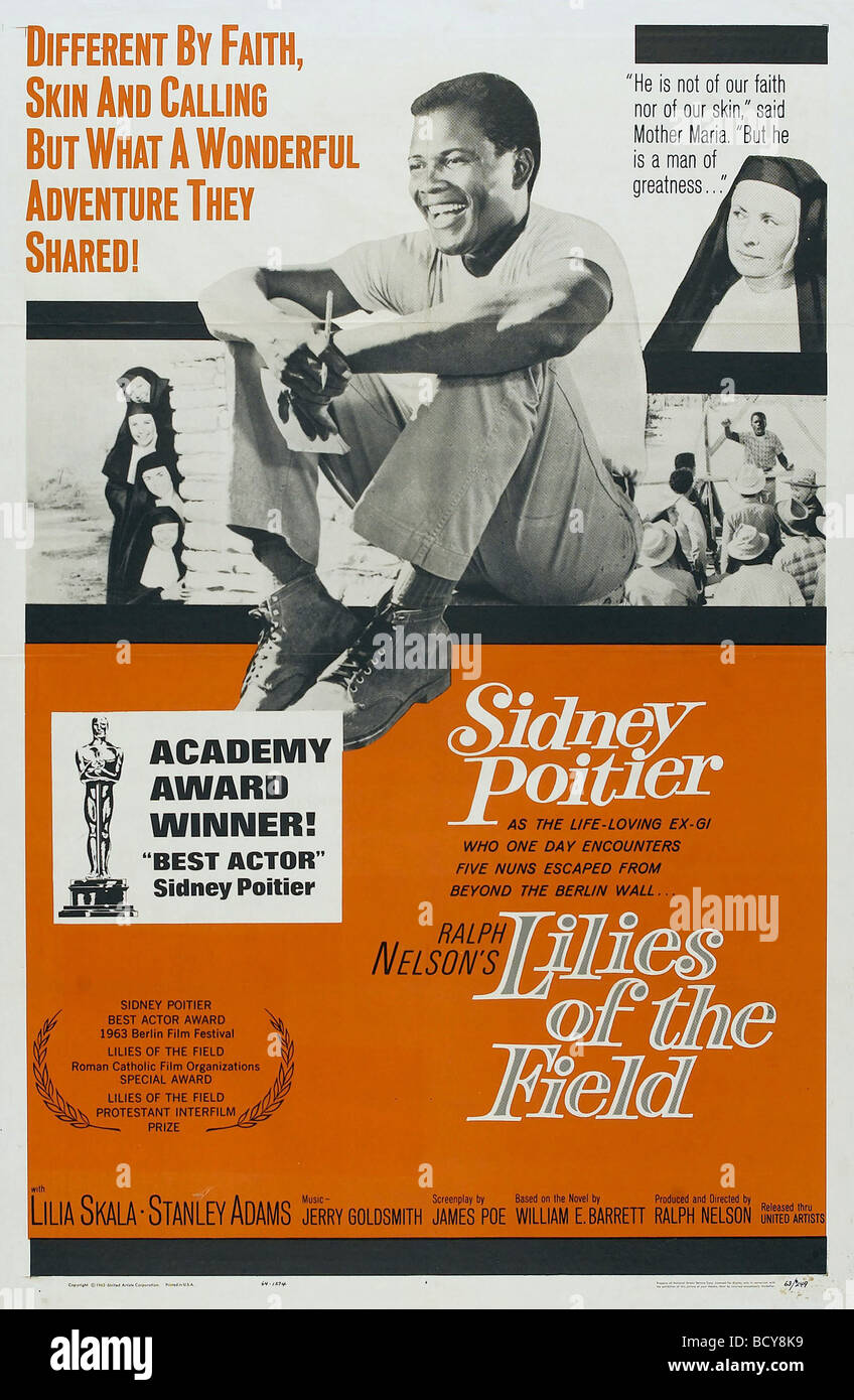 Lilies of the field 1963 sidney poitier hires stock photography and