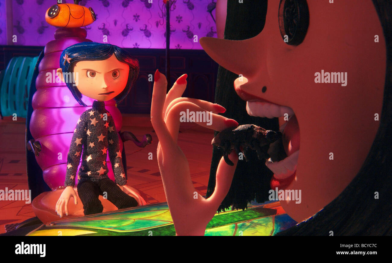 Coraline Anno : 2009 Direttore : Henry Selick animazione basato sul libro  di Neil Gaiman Foto stock - Alamy