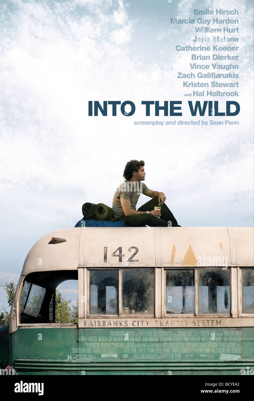 Into the Wild Year : 2007  Director : Sean Penn Emile Hirsch  Movie poster (USA) Stock Photo