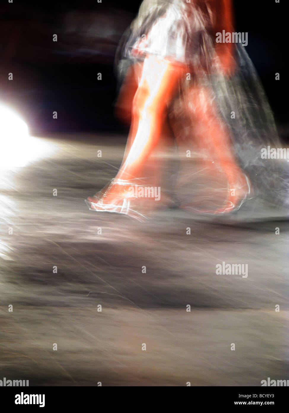 female model on catwalk at fashion show Stock Photo - Alamy