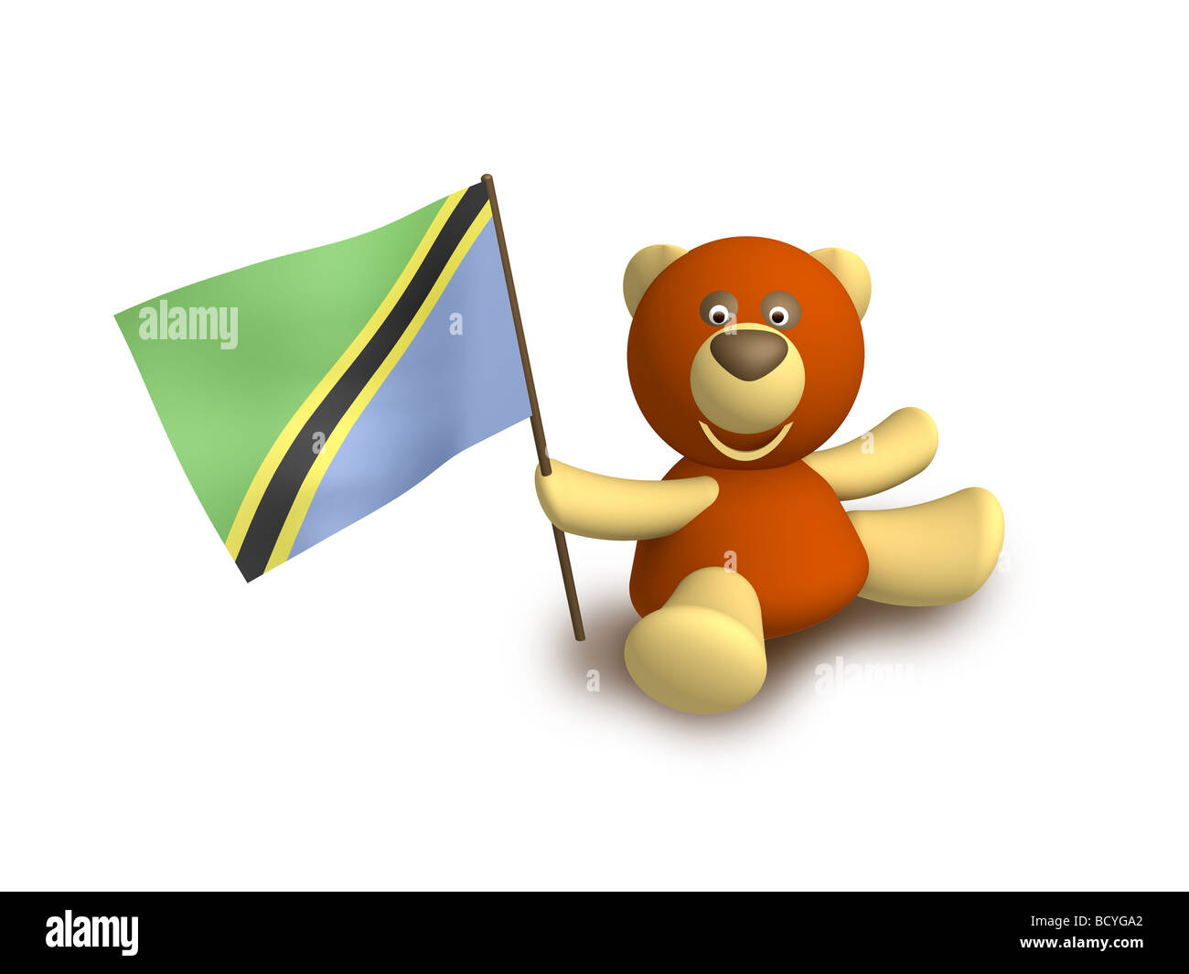 Tanzania flag Stock Photo