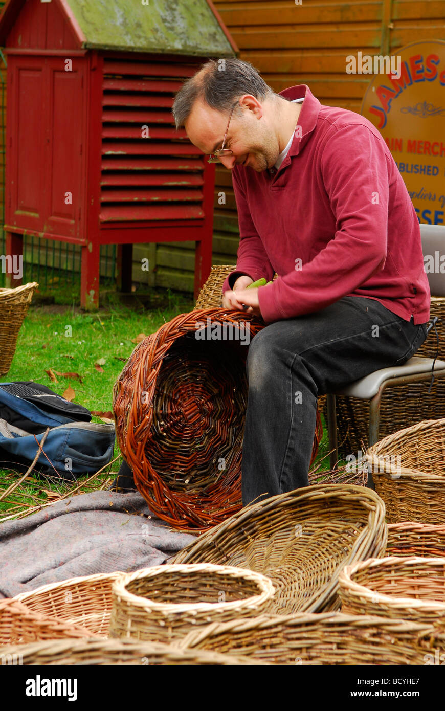 Rustic Sunday event at Rural Life Centre, Tilford, near Farnham, Surrey UK. A Celebration of rural and traditional ways of life. Stock Photo