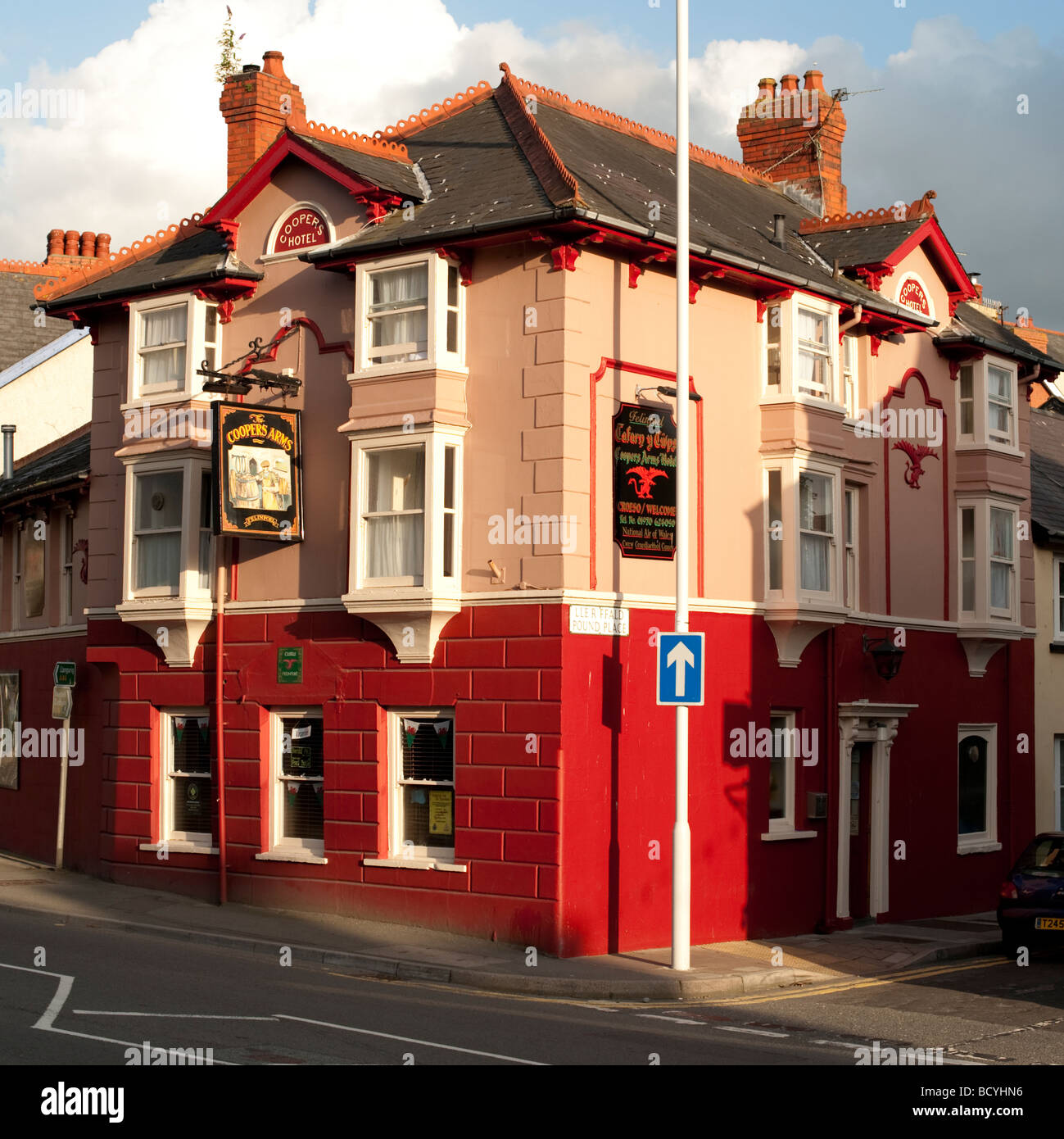 Exterior The Coopers Arms "Y Cwps" pub Aberystwyth Wales UK Stock Photo