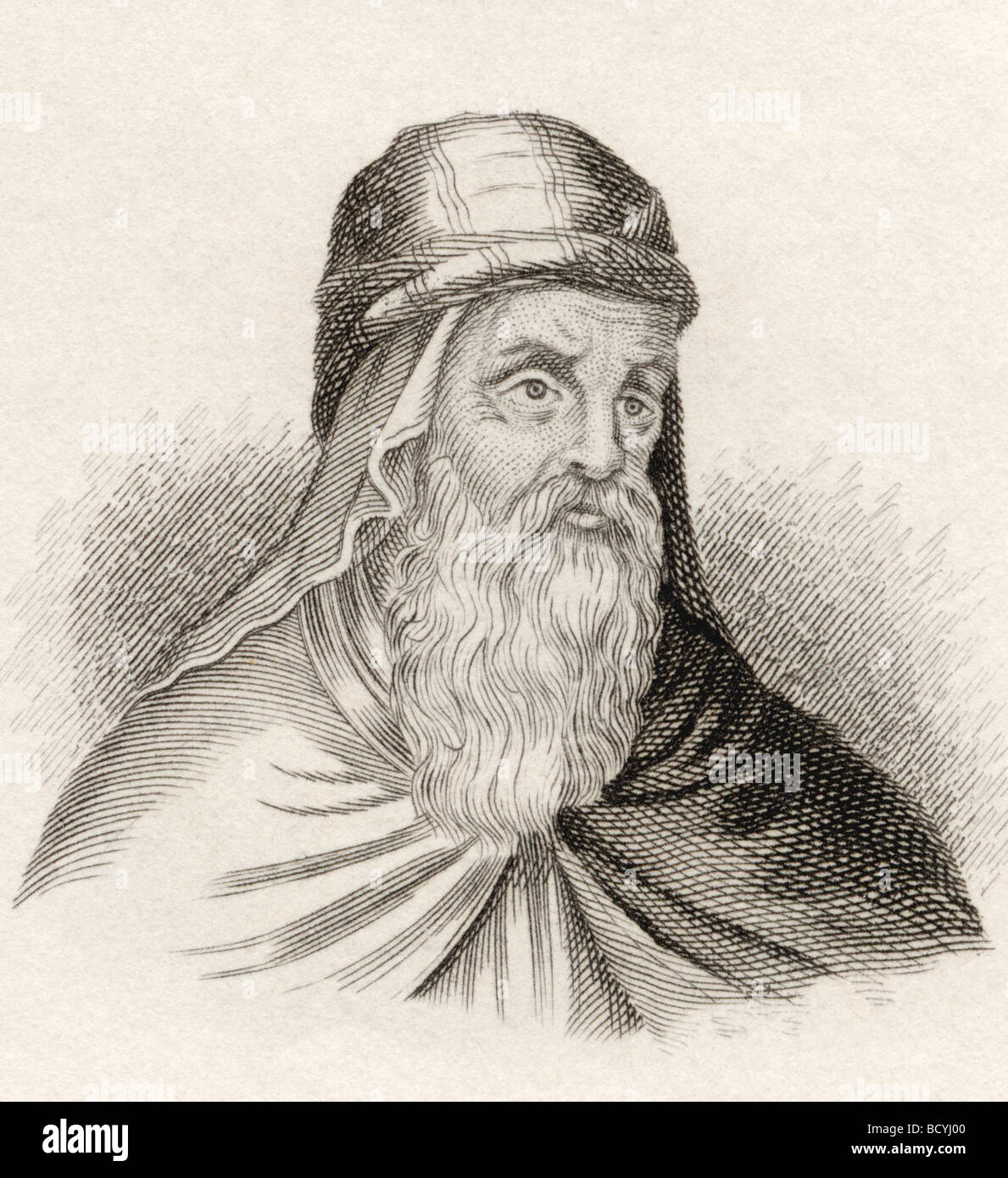 Gregory of Nazianzus, c.330 -389/390, aka Gregory the Theologian or Gregory Nazianzen. Stock Photo