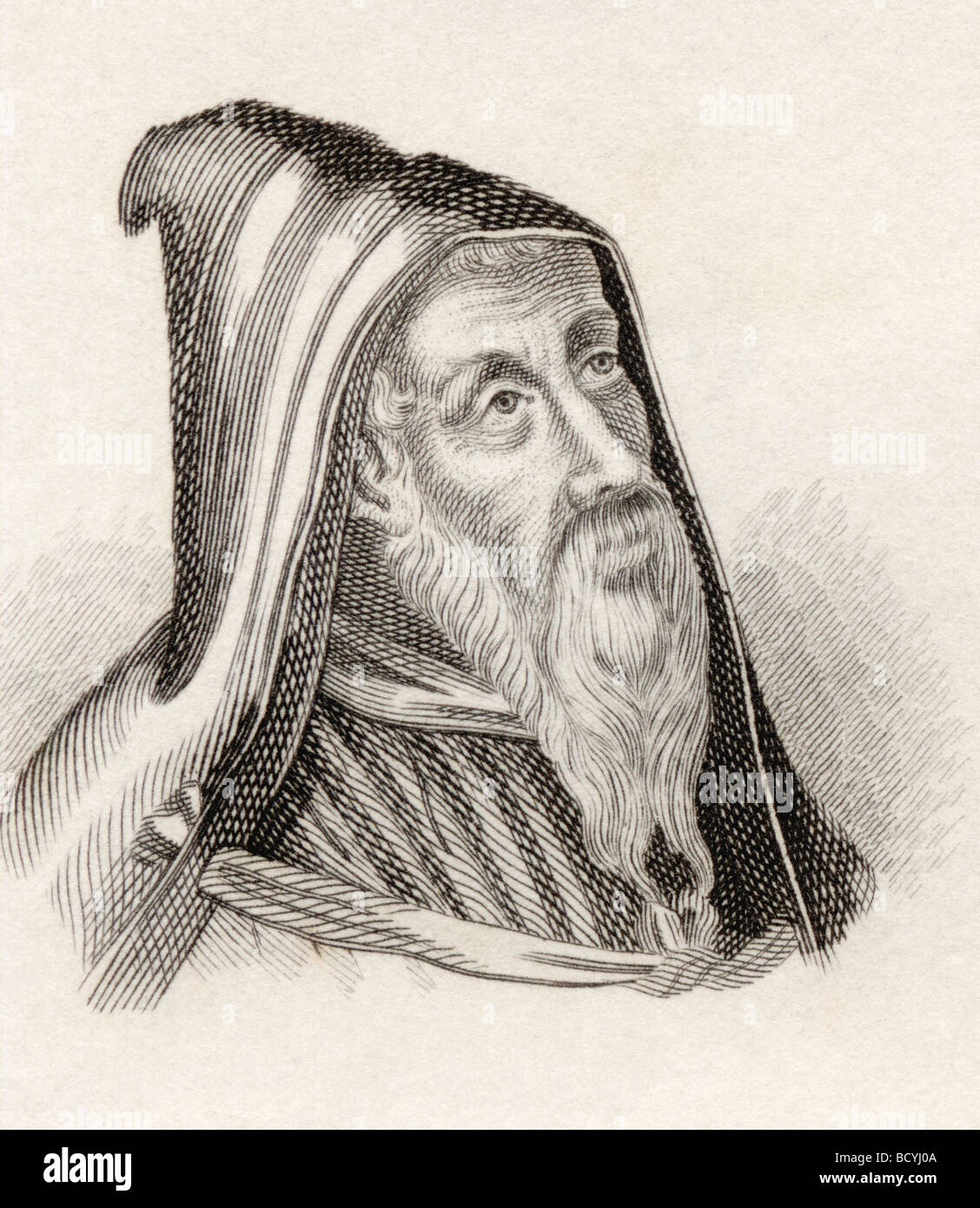 Saint Augustine of Hippo aka St Austin, 354 - 430.  Bishop of Hippo Regius.  Berber philosopher and theologian. Stock Photo