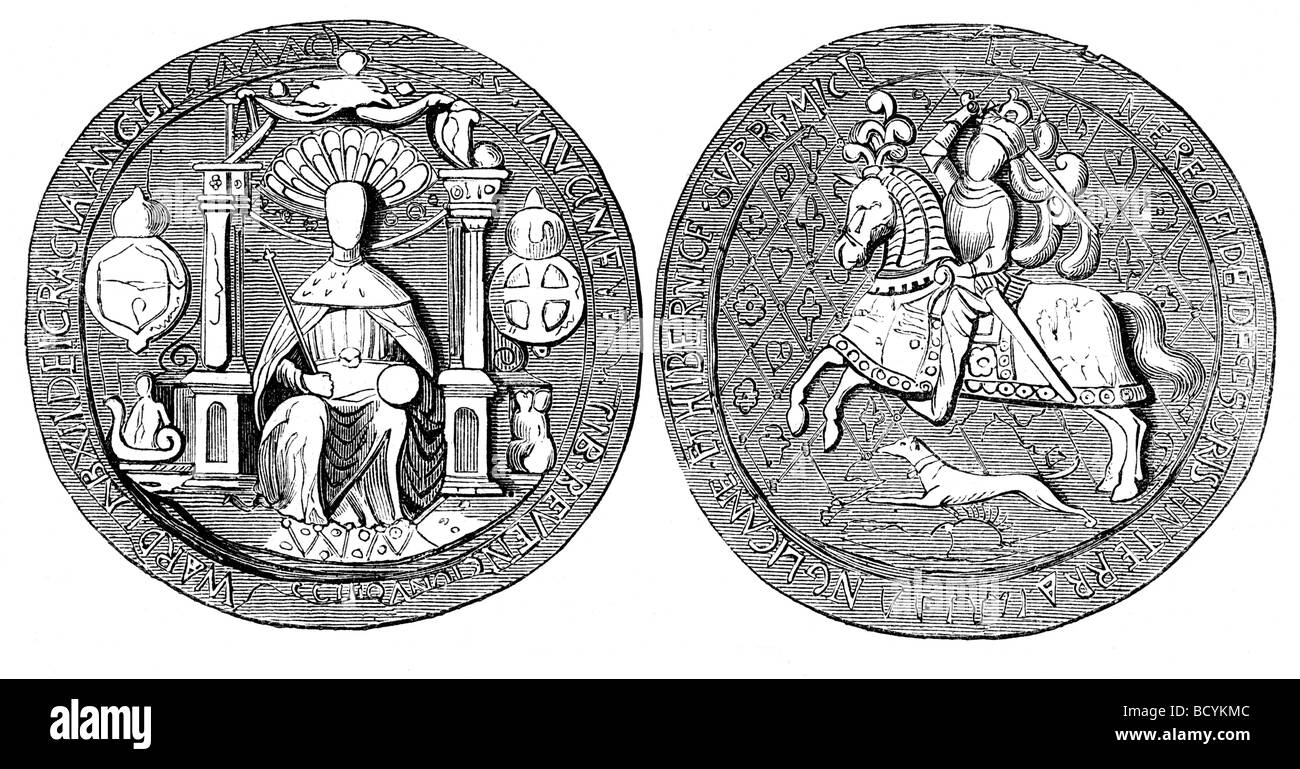 The Great Seal of King Edward VI of England Stock Photo Alamy