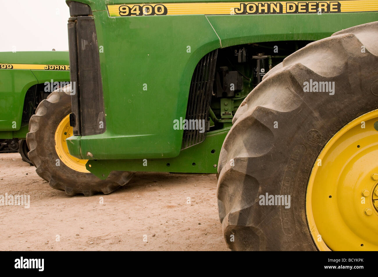 Tractors and combine harvesters rev their engines for the sixth