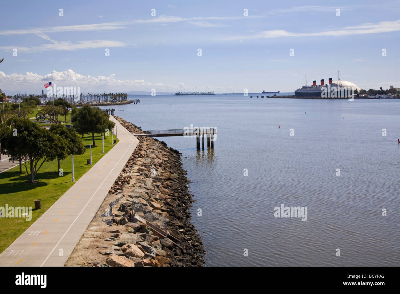 Shoreline Aquatic Park, Long Beach Harbor, Queen Mary, Los Angeles