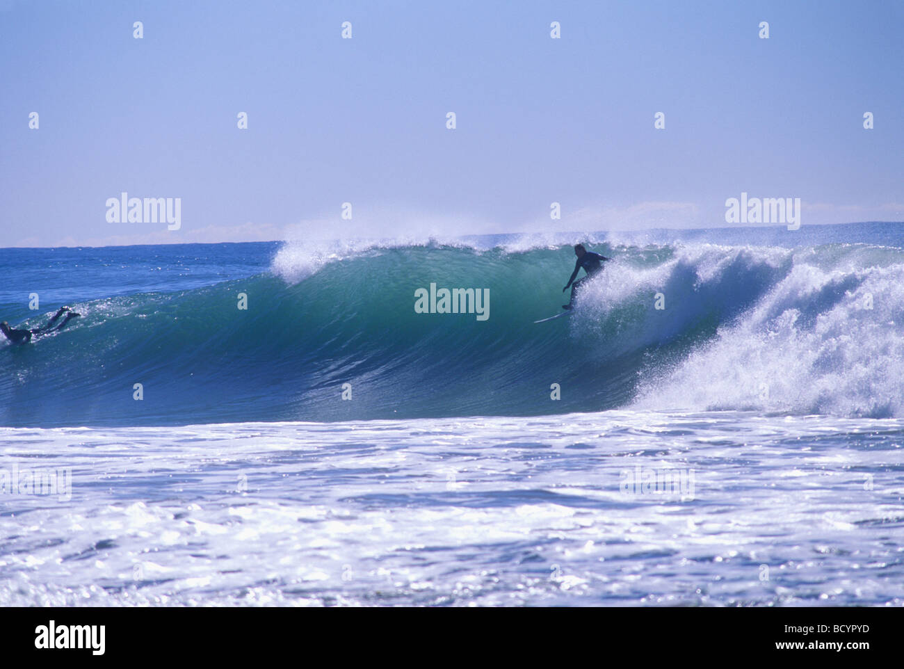 Surfers, Zuma Beach, Malibu, California (LA Stock Photo Alamy