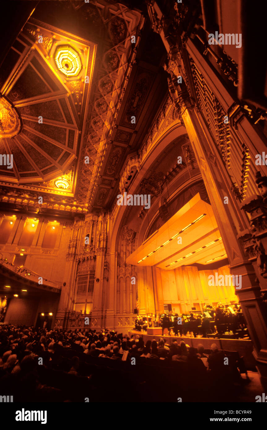 San Diego Symphony Orchestra, Jahja Ling Conductor, Copley Symphony Hall, San Diego, California (SD) Stock Photo