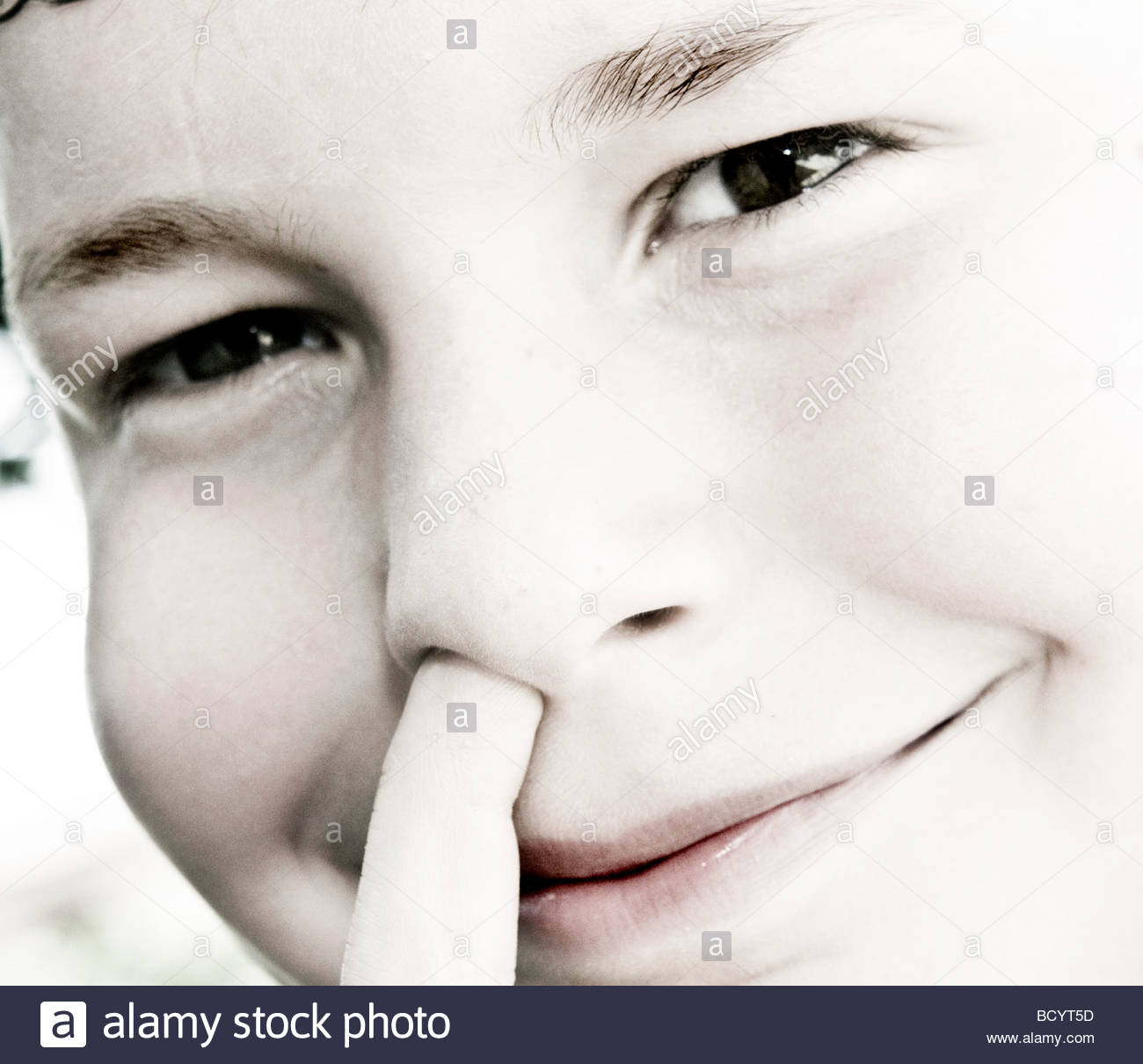Nose Finger Stock Photos & Nose Finger Stock Images Alamy