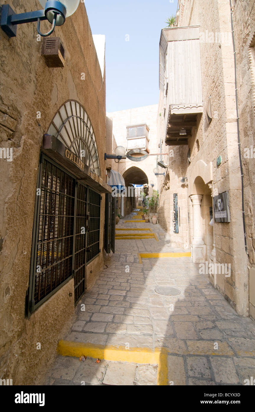 Israel renovated old city of Jaffa now an artist s colony Stock Photo
