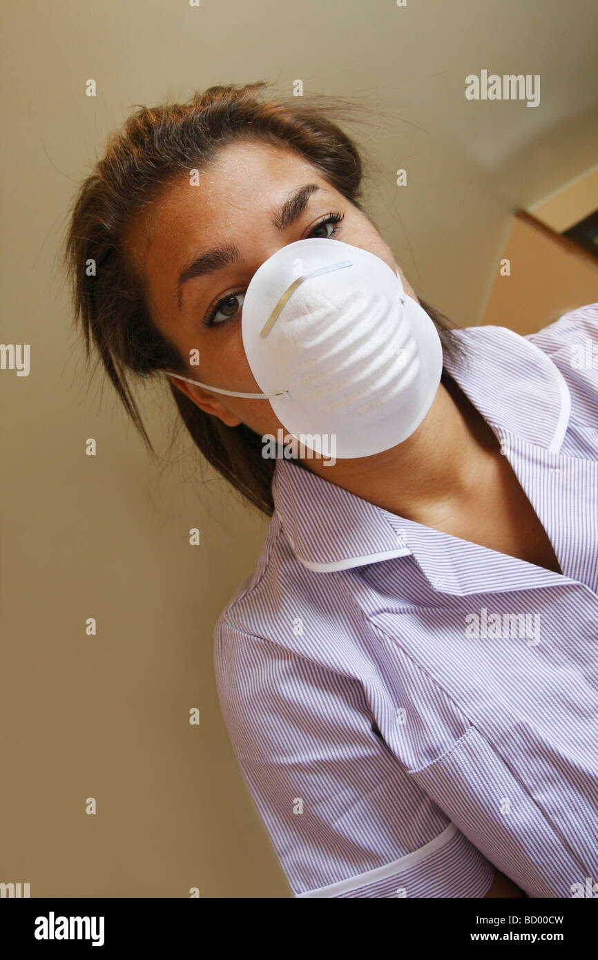 Portrait Of Nurse Wearing Ppe Mask High Resolution Stock Photography ...