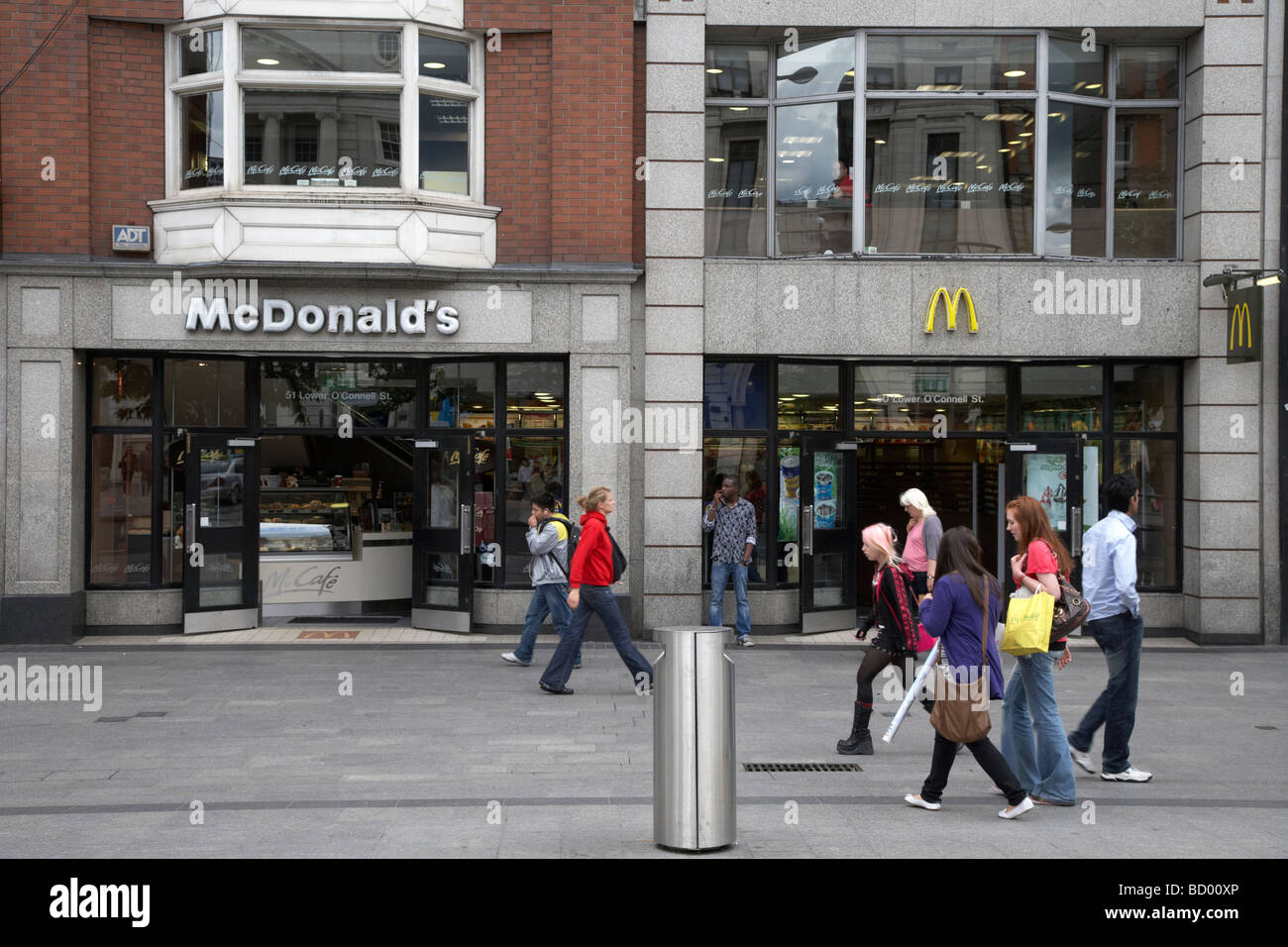 mcdonalds fast food restaurant on oconnell street dublin republic of ireland Stock Photo