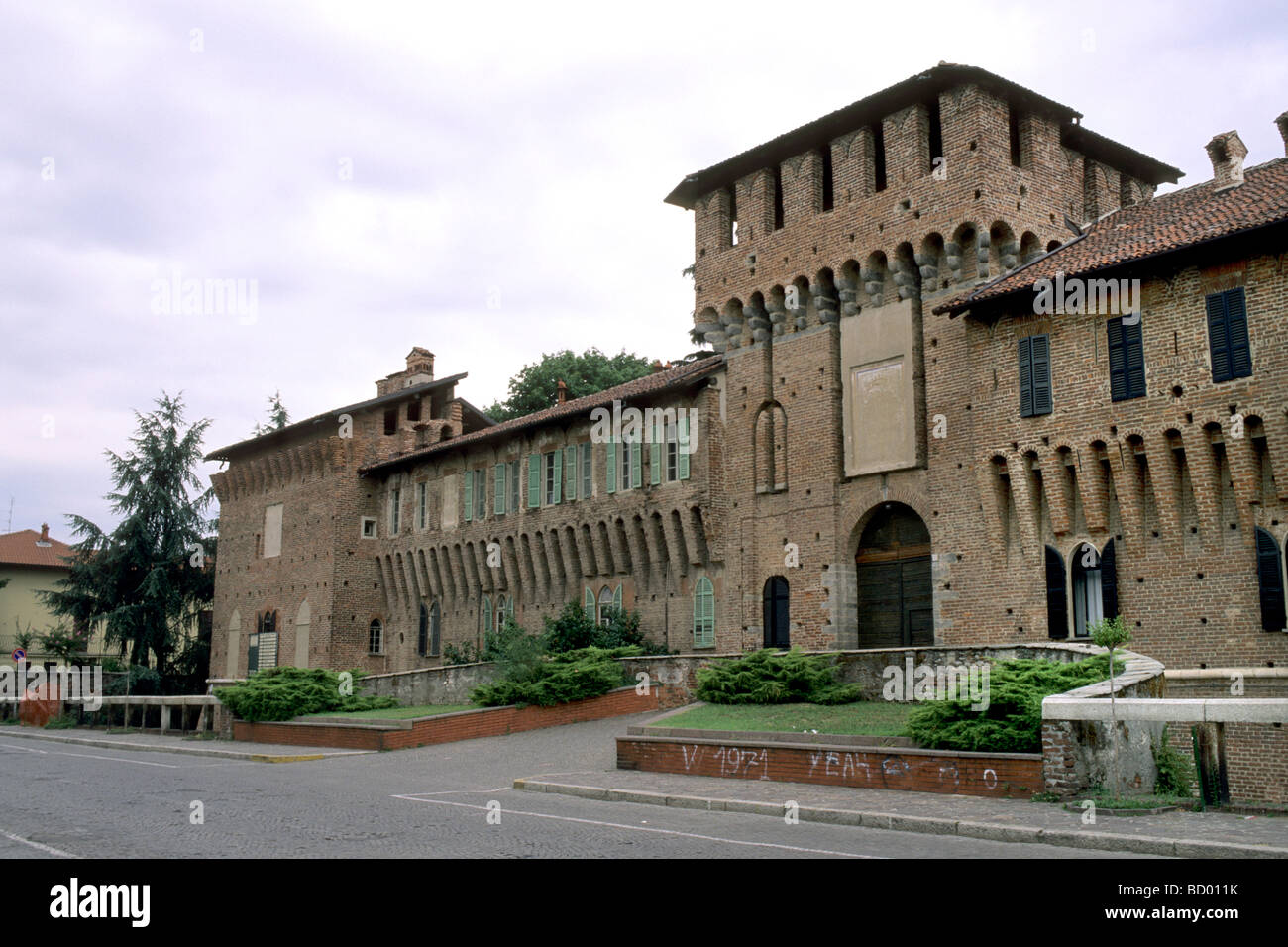 The Galliate Castle Novara Italy Stock Photo