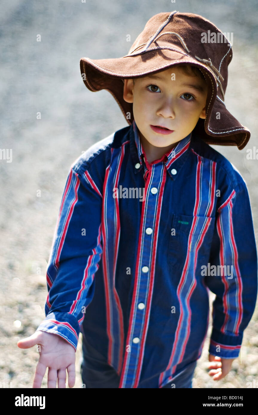 boy holding out hand Stock Photo Alamy