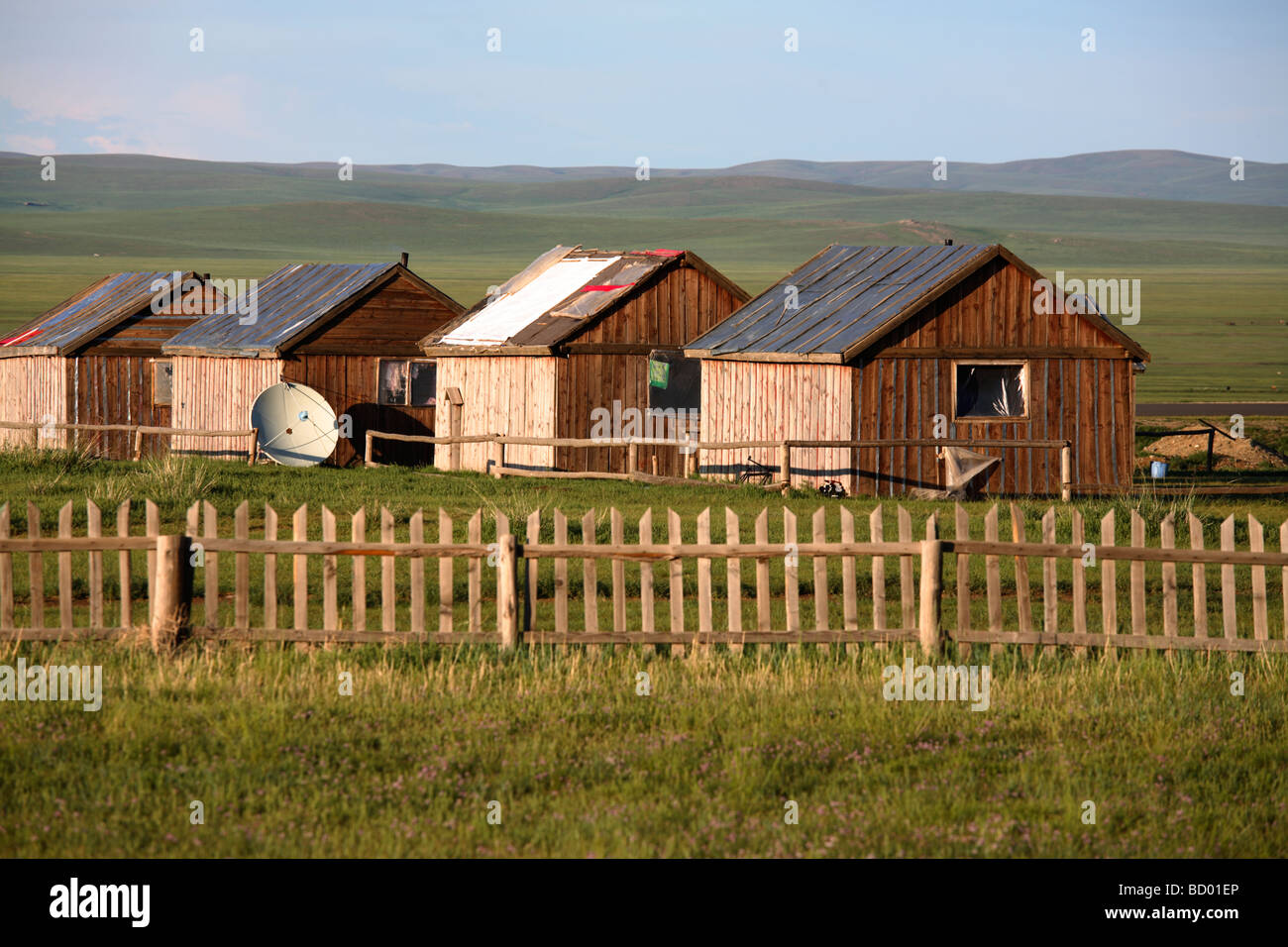 Mongolian wooden house hires stock photography and images Alamy