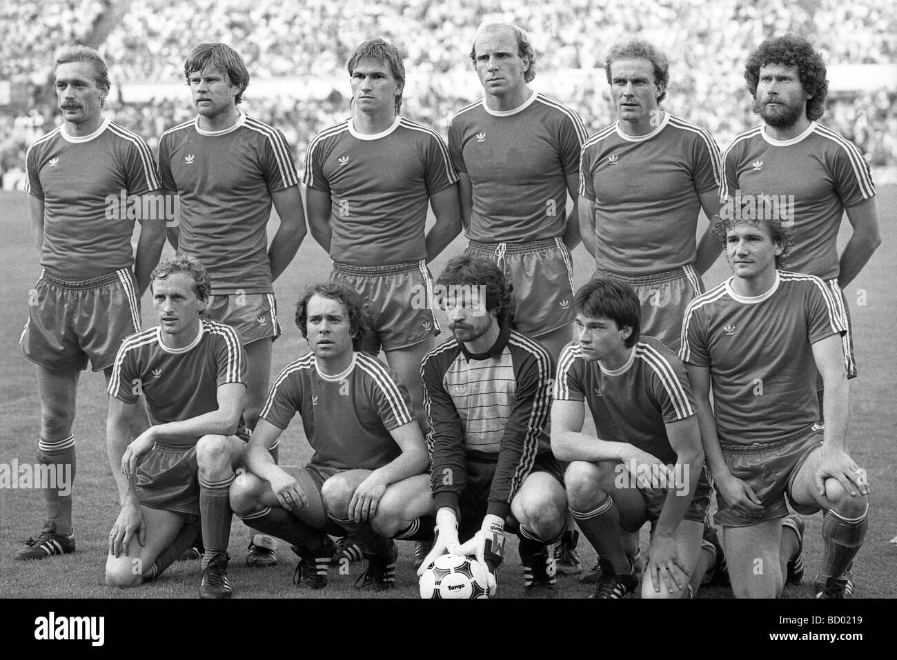 European Cup Final in Rotterdam 26 5 82 Aston Villa v Bayern Munich Bayern Munich team Stock Photo