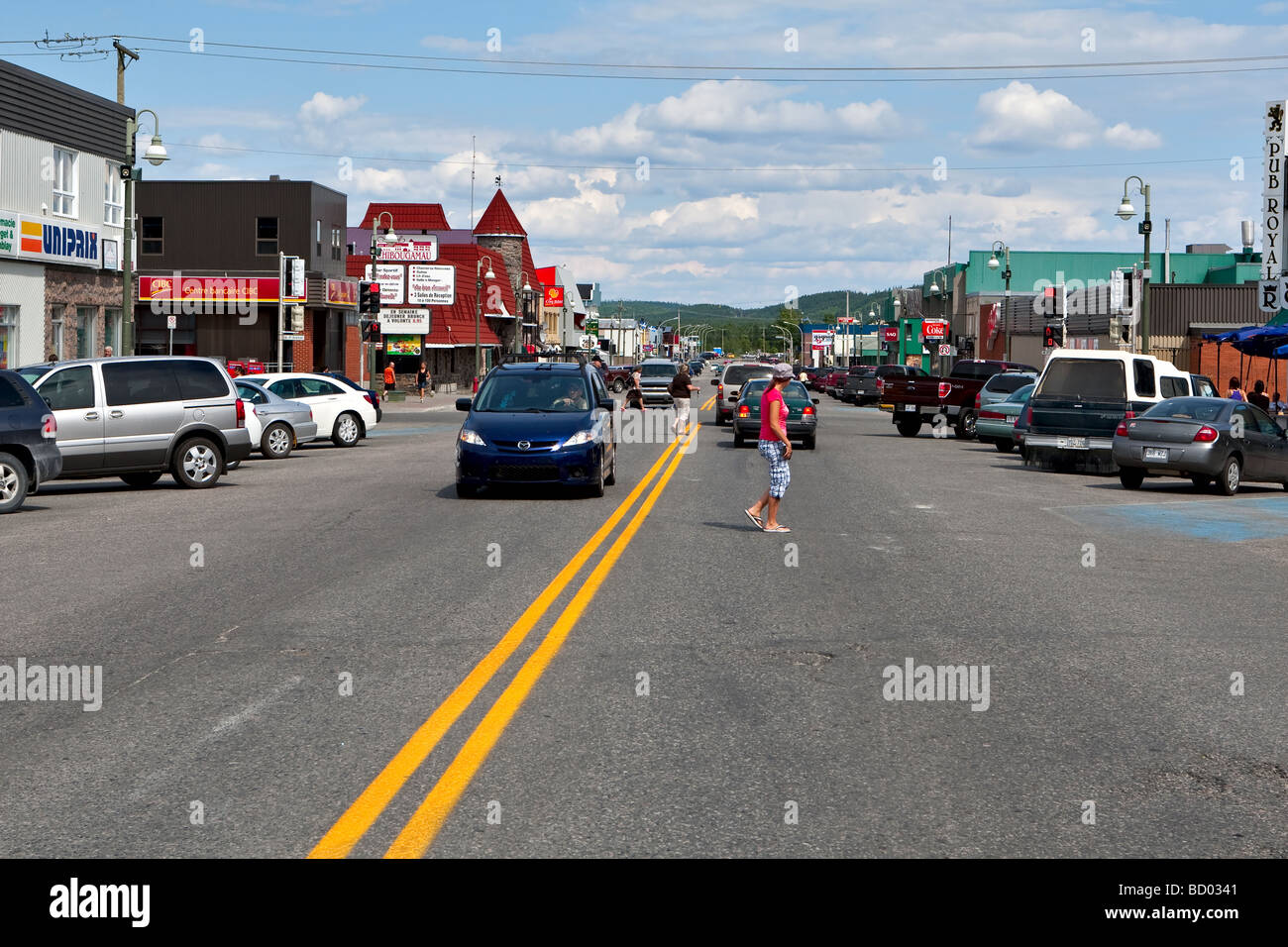 3e rue street provincial road 167 is pictured in downtown Chibougamau