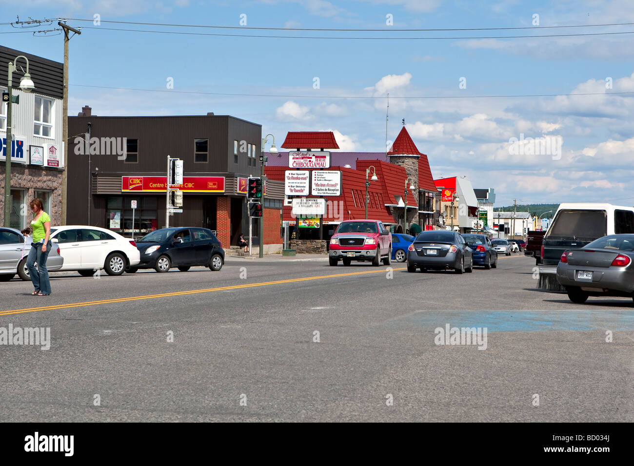 3e rue street provincial road 167 is pictured in downtown Chibougamau