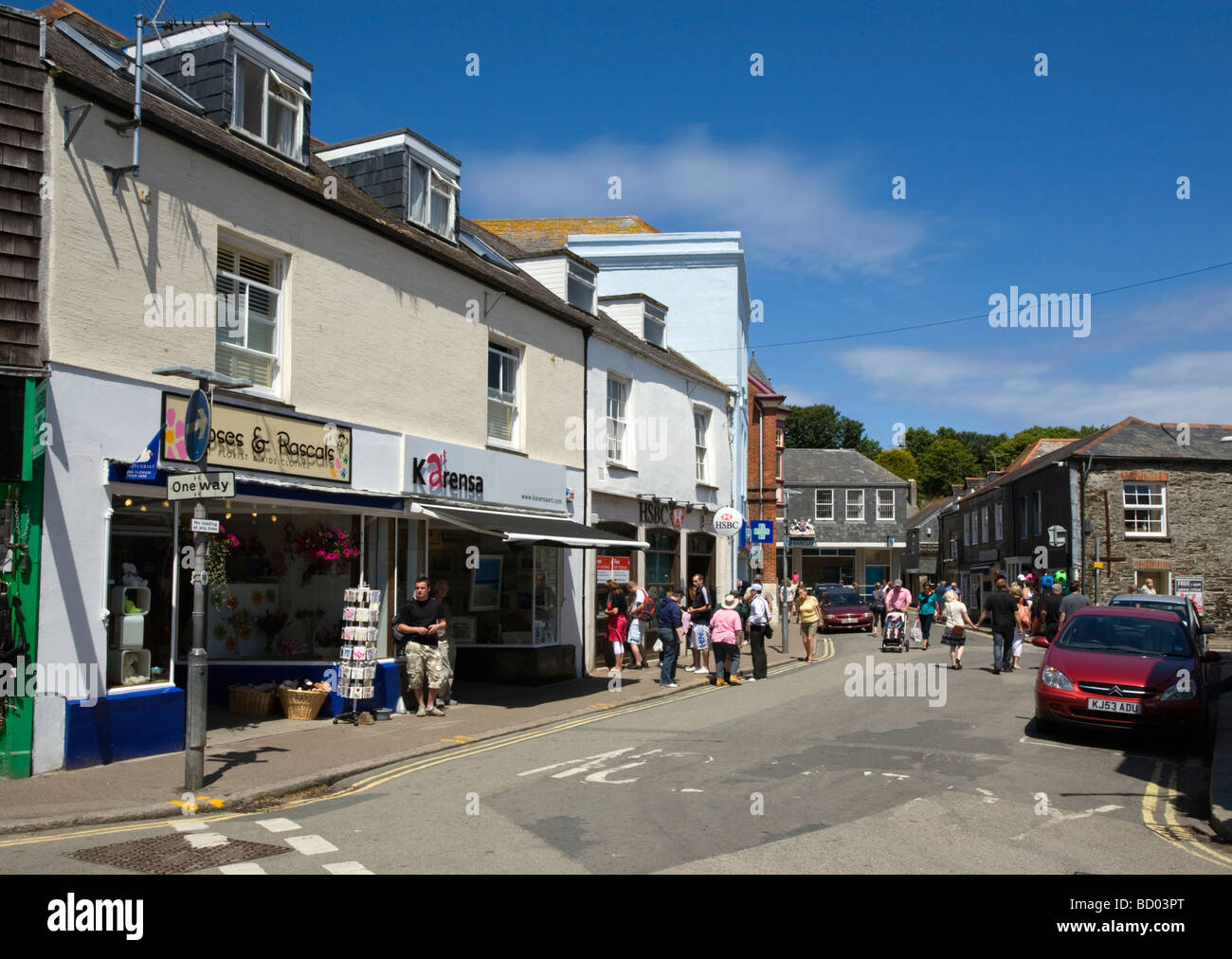 Market Place in Padstow Cornwall Stock Photo - Alamy