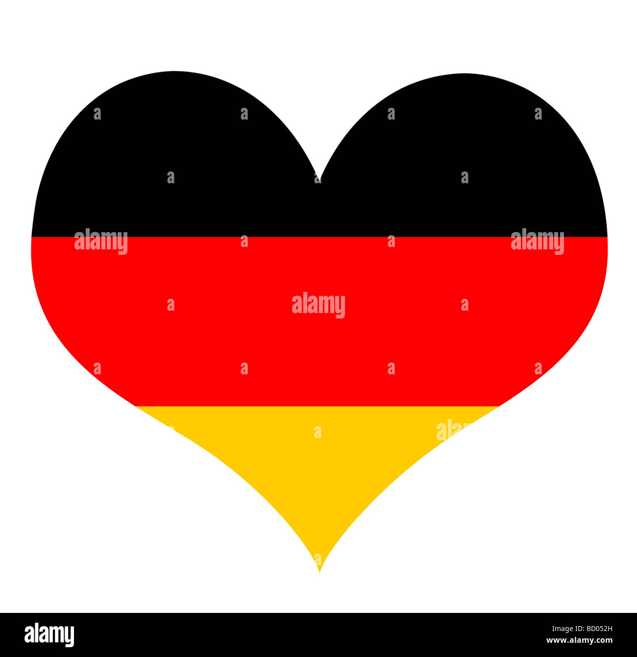 German Heart Stock Photo