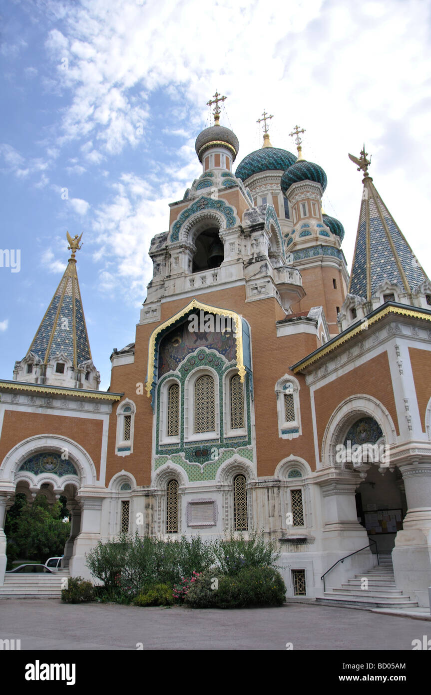 Russian Orthodox church in Nice, France Stock Photo