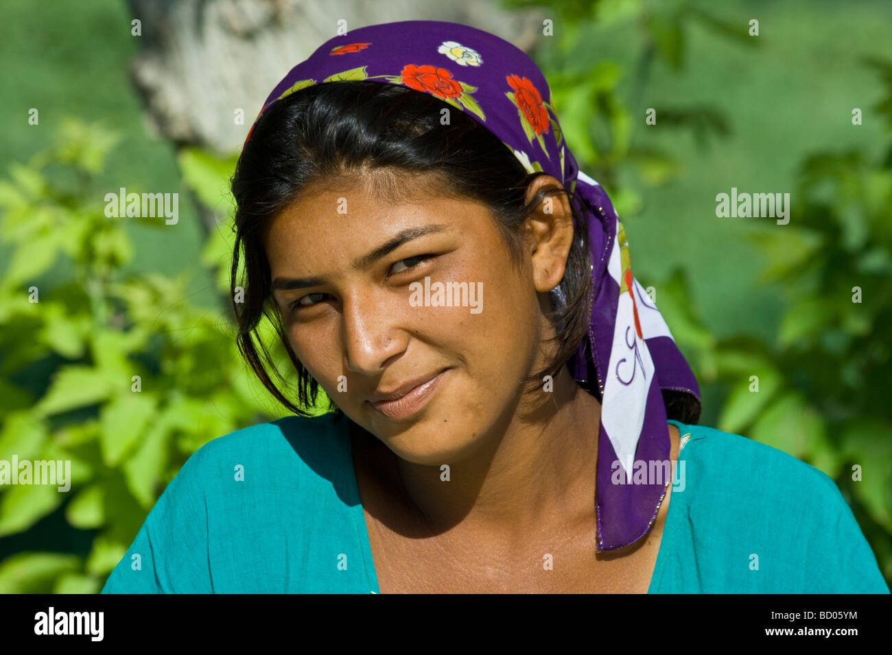 Young Uzbek Woman in Bukhara Uzbekistan Stock Photo - Alamy