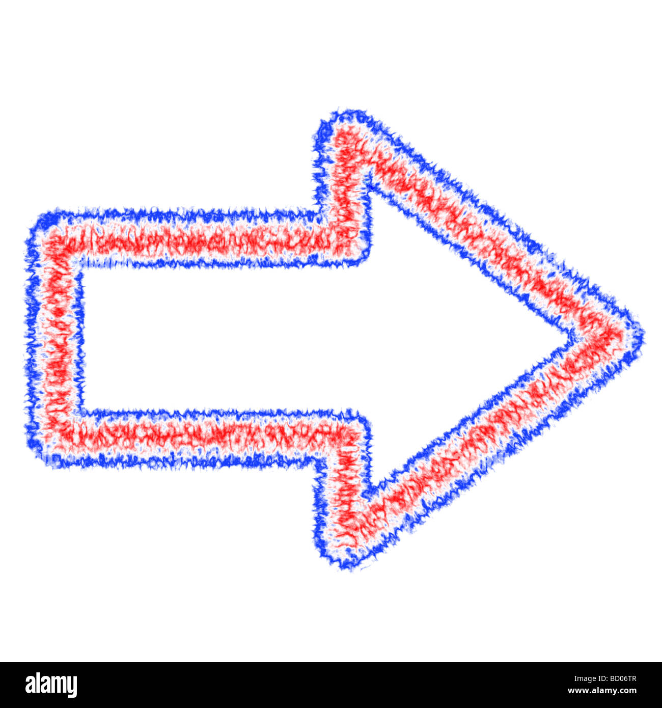 Abstract outlined arrow Stock Photo - Alamy