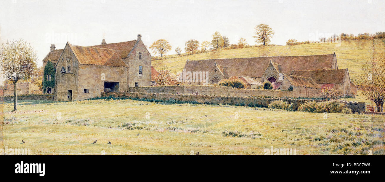 Tithe Barn Bradford On Avon By George Price Boyce Stock Photo
