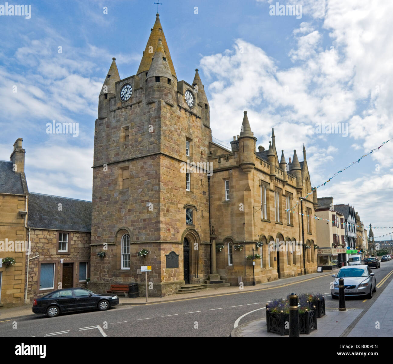 Tain Tolbooth in the High Street of Tain Easter Ross Highland Scotland