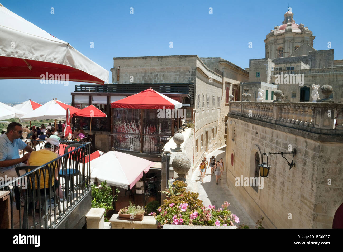 Fontanellas restaurant in Mdina, Malta Stock Photo Alamy