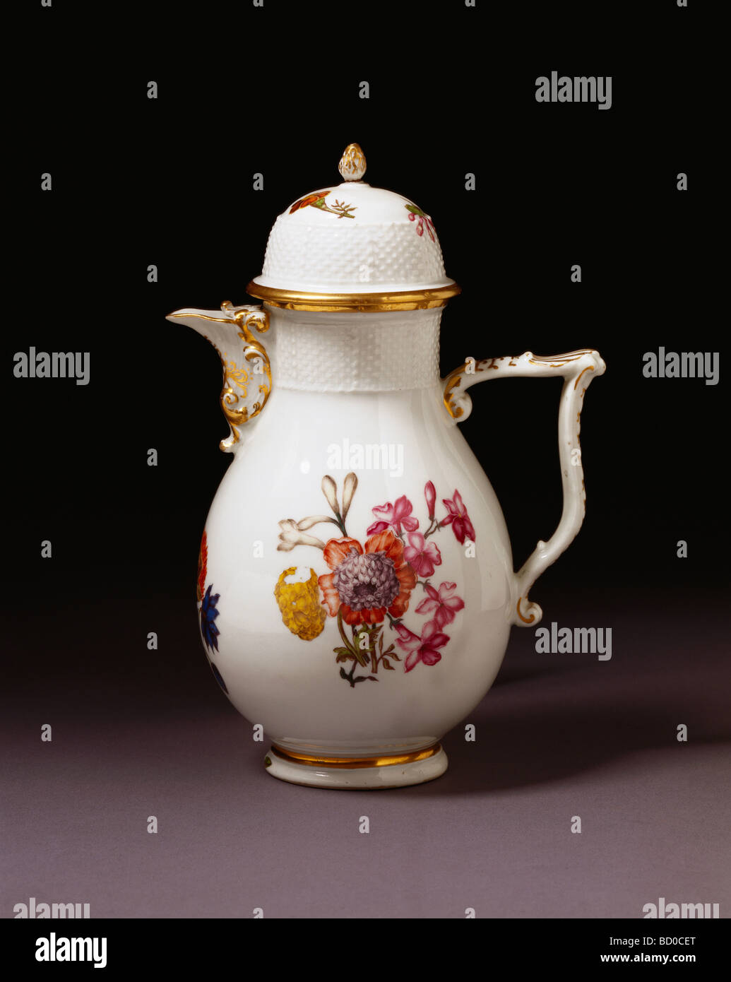 Coffee pot. Meissen, Germany, mid18th century Stock Photo Alamy