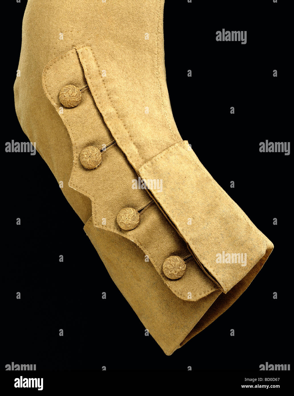 Coat sleeve, detail. England, late 18th century Stock Photo