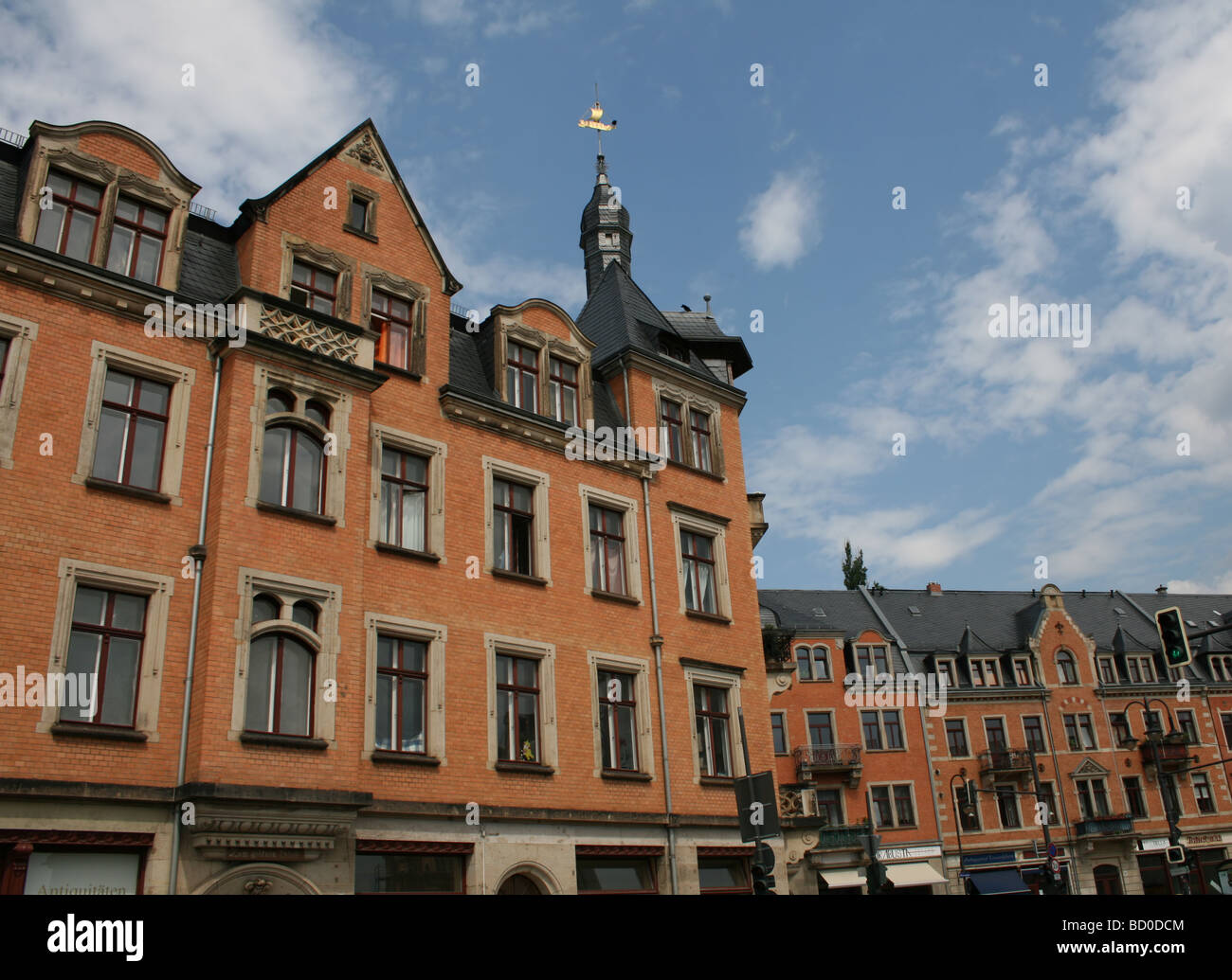 historic buildings in Loschwitz villa quarter Dresden, Germany  June 2008 Stock Photo