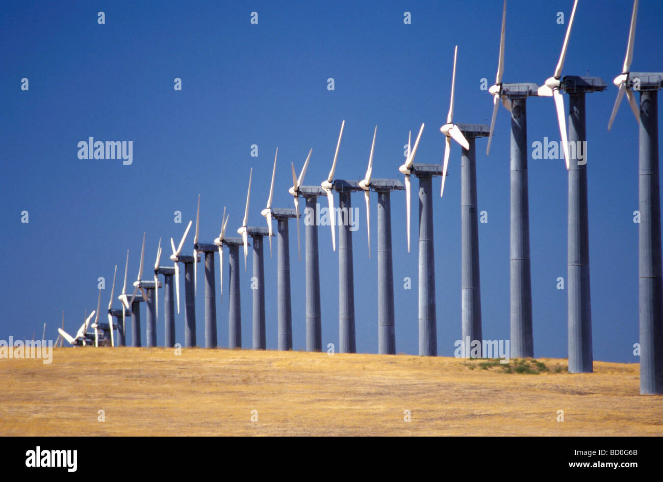 Wind turbine generators in California Stock Photo Alamy
