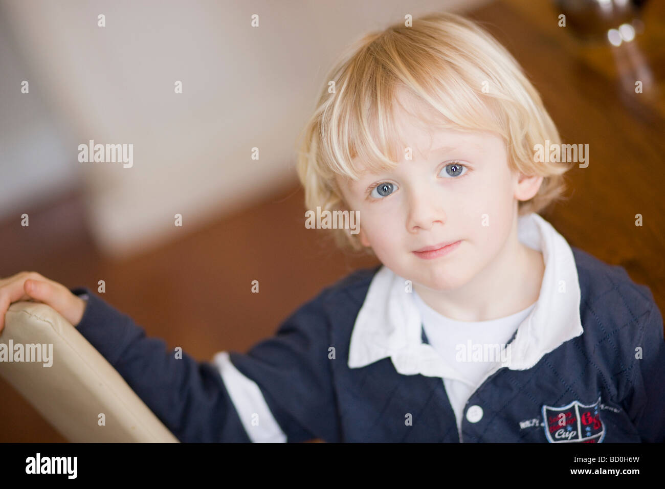boy looking at viewer Stock Photo