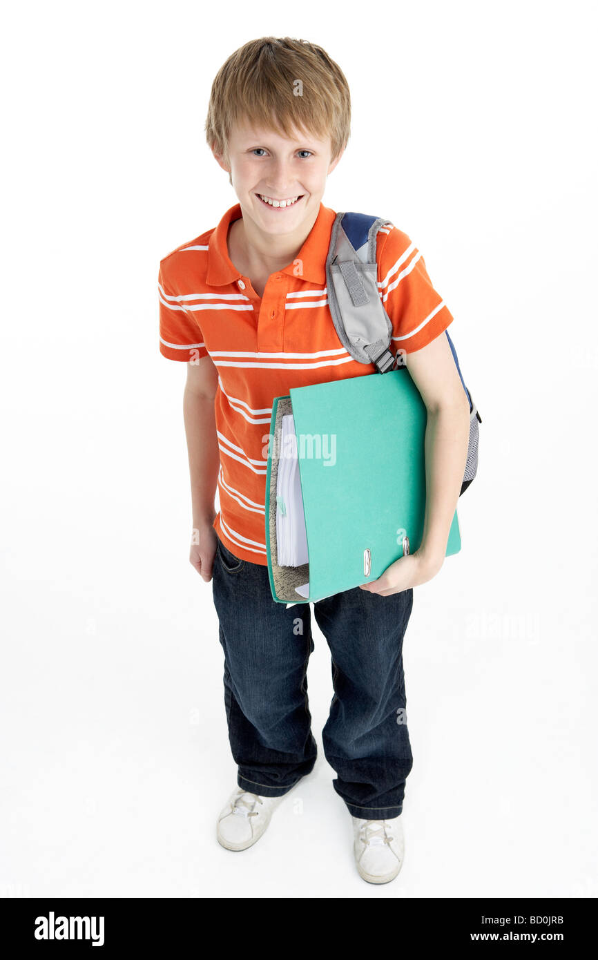 Portrait Of Young Male Student Stock Photo