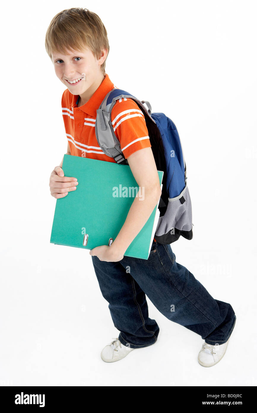 Portrait Of Young Male Student Stock Photo