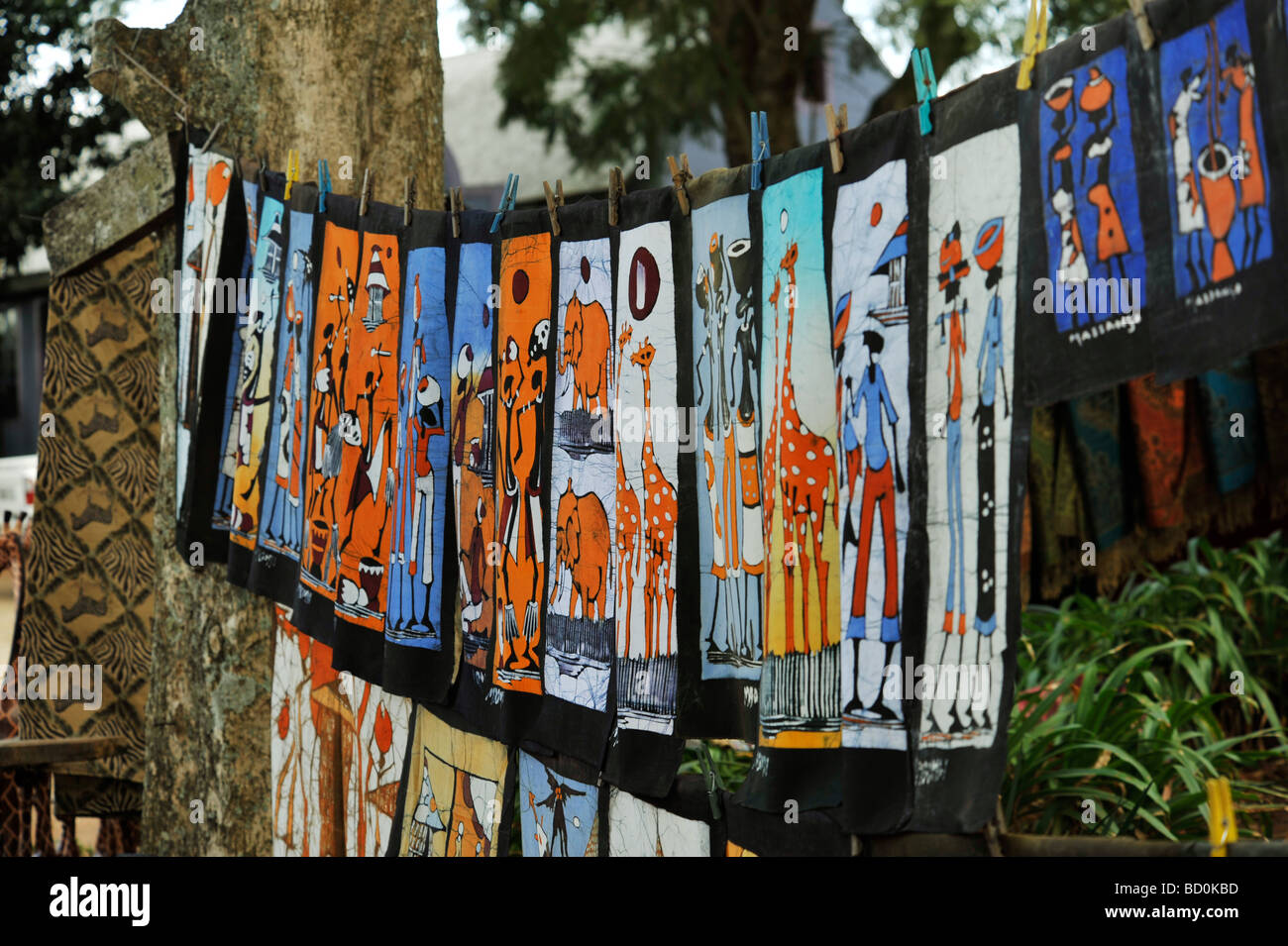 Malkerns, Swaziland, objects, batik, traditional African art for sale