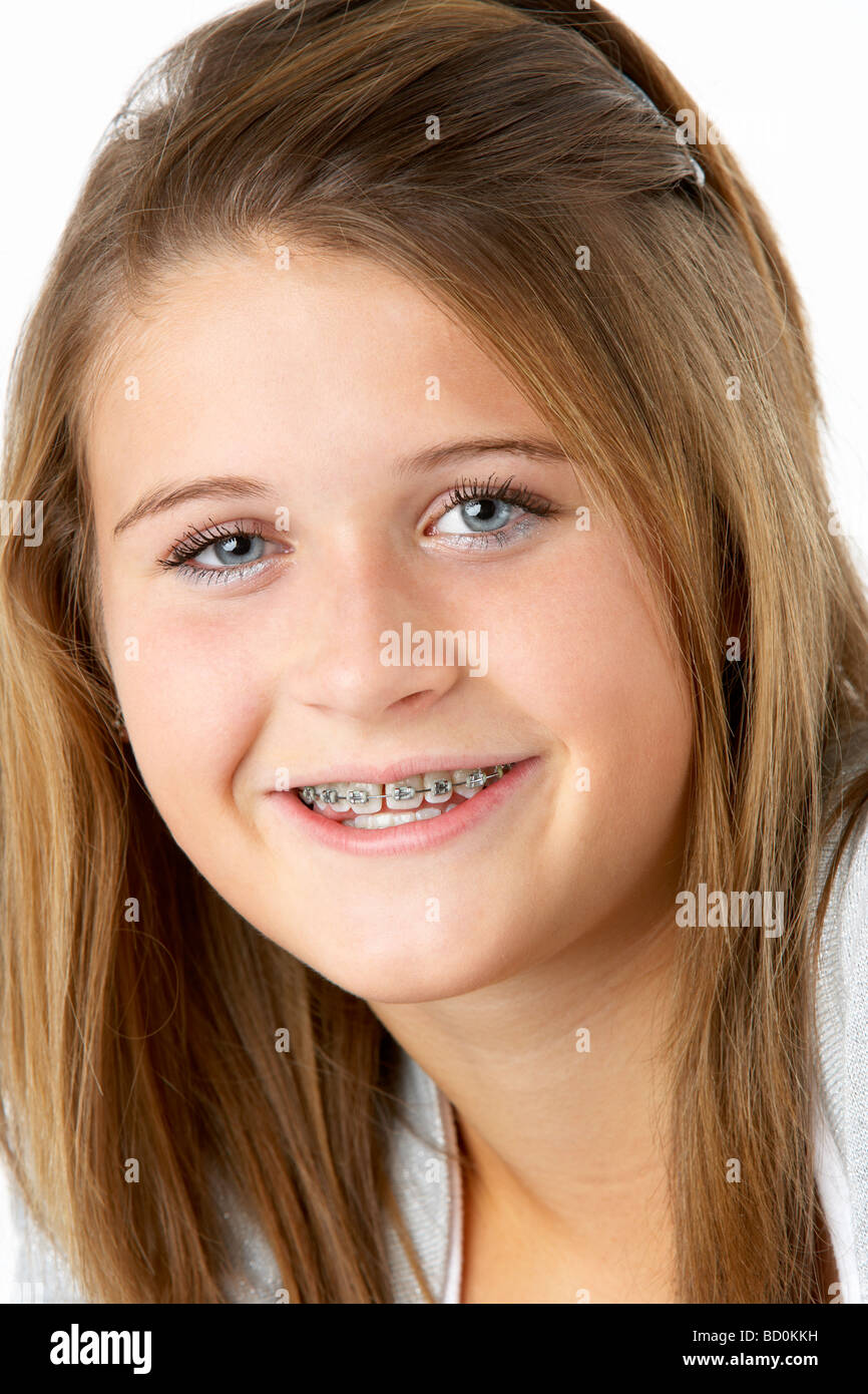 teeny teen with braces