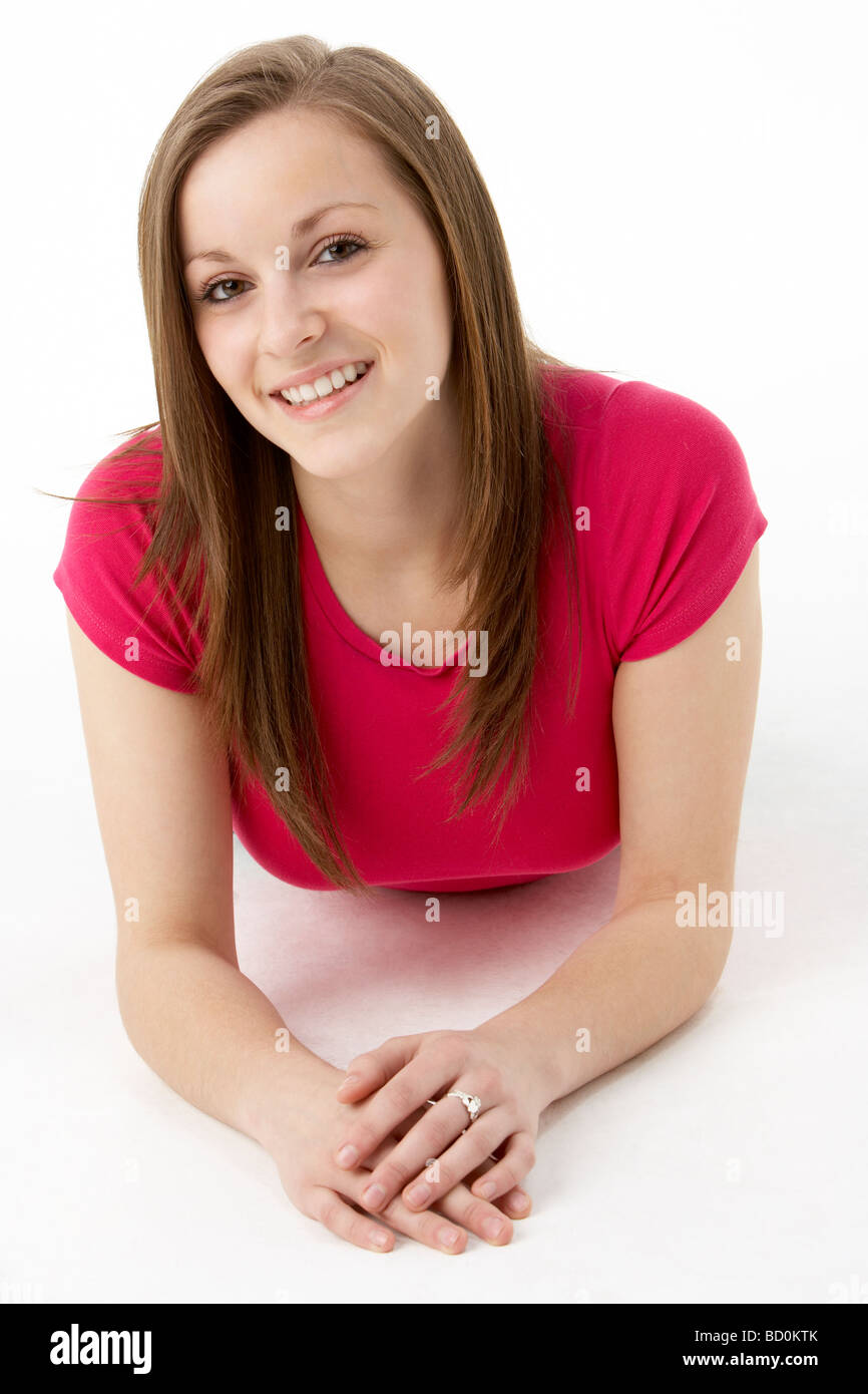 Teenage Girl Laying On Stomach Hi Res Stock Photography And Images Alamy