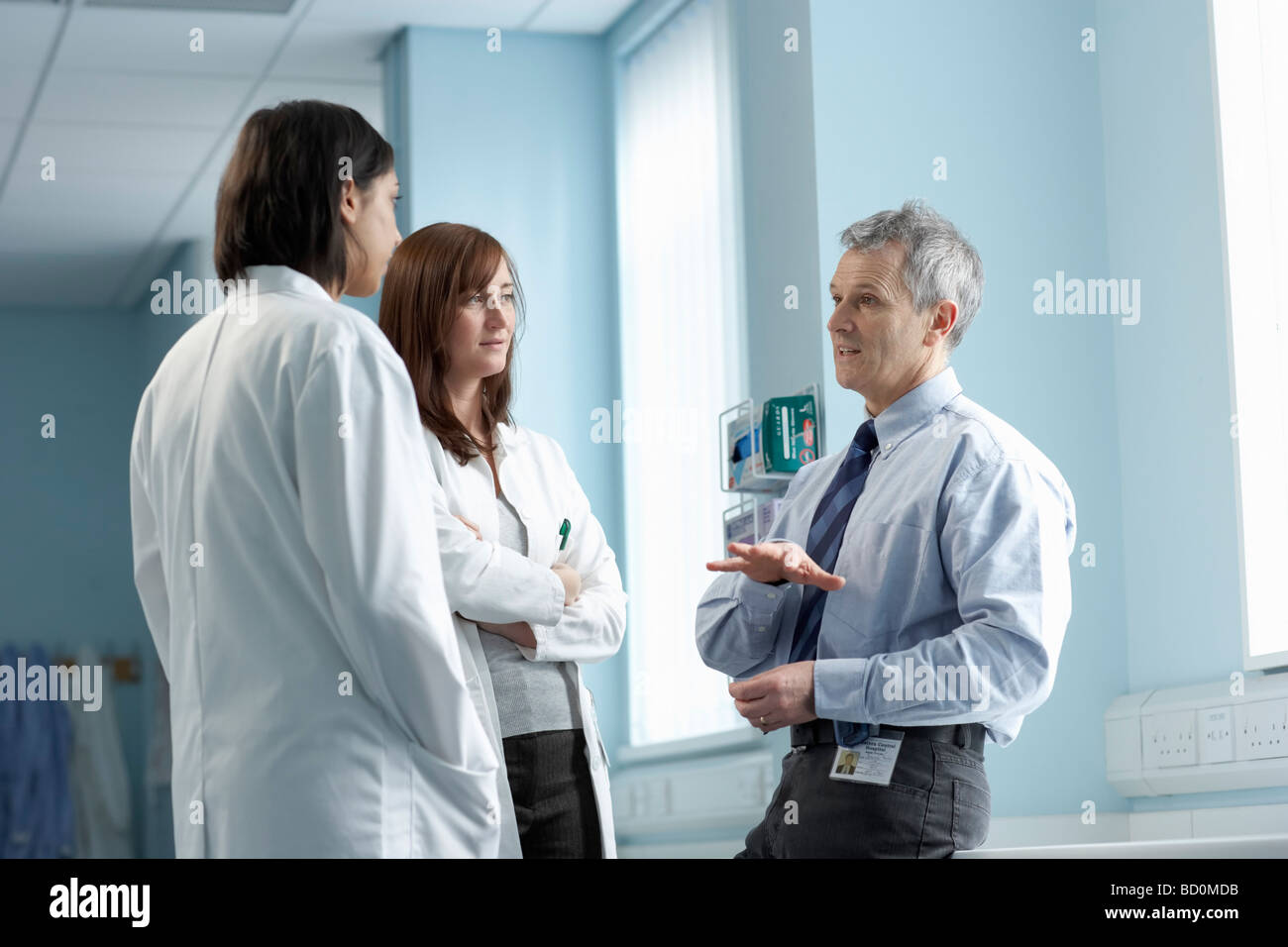 3 doctors in discussion Stock Photo