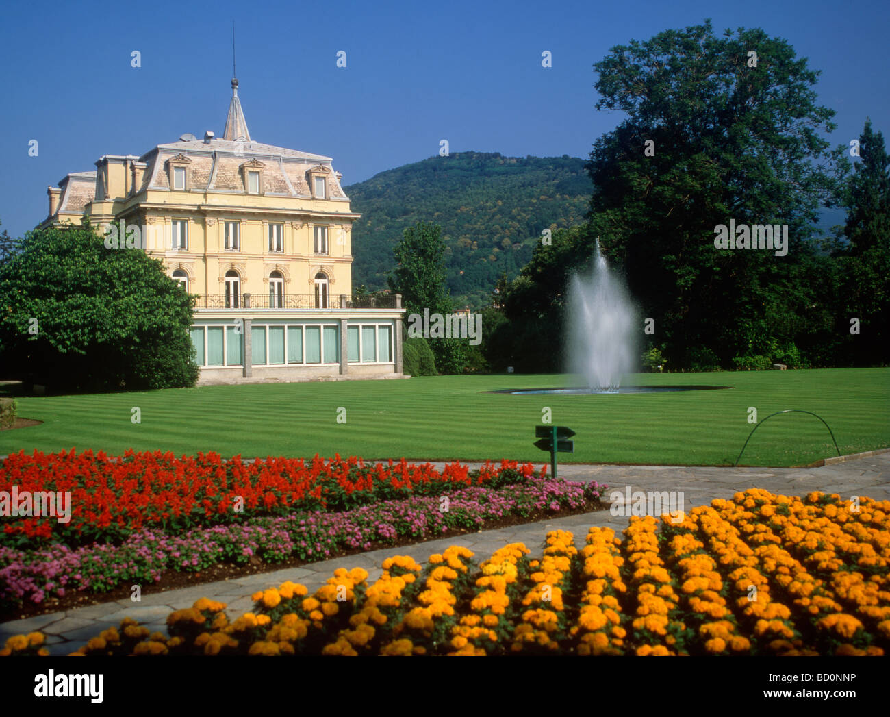 Italy Lake Maggiore Pallanza Villa Taranto Stock Photo Alamy