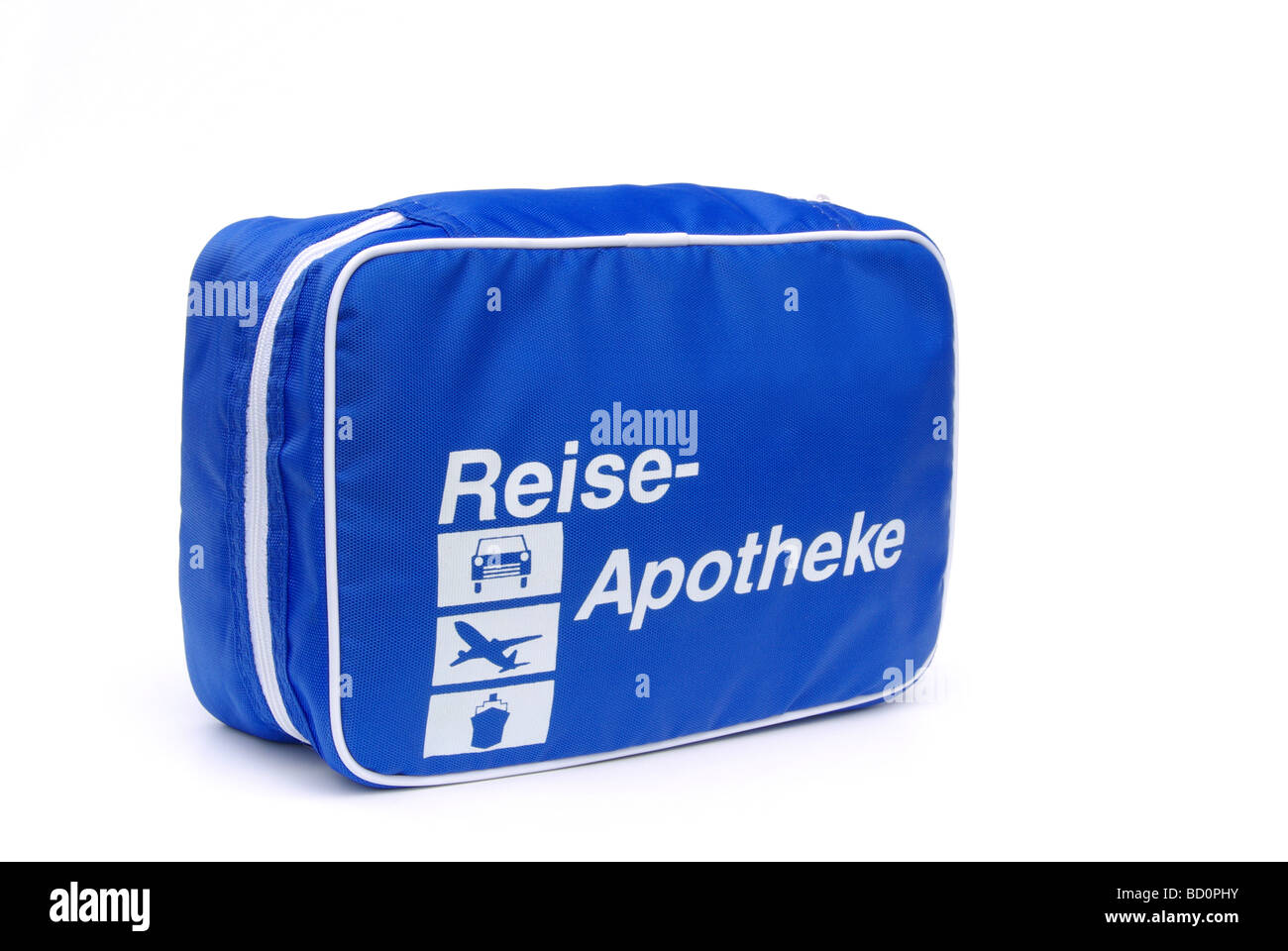 Reiseapotheke first aid travel kit 02 Stock Photo