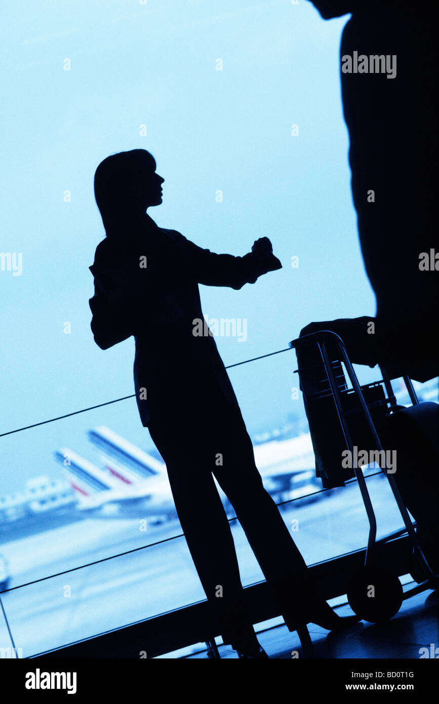 Airport silhouette hi-res stock photography and images - Alamy