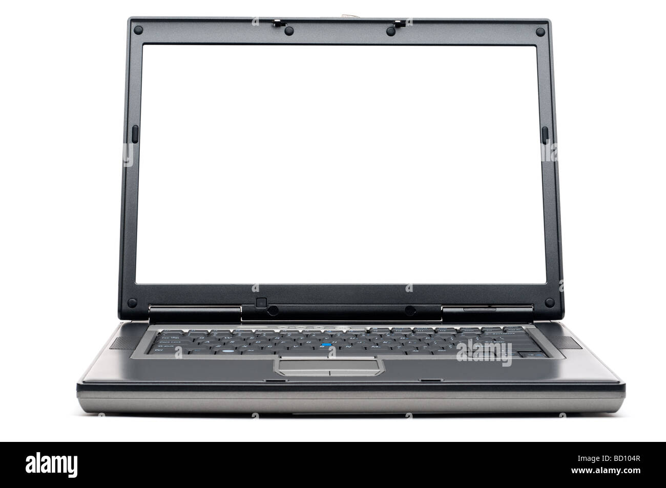 Notebook Without Display A black computer notebook on white with a blank screen Stock Photo - Alamy