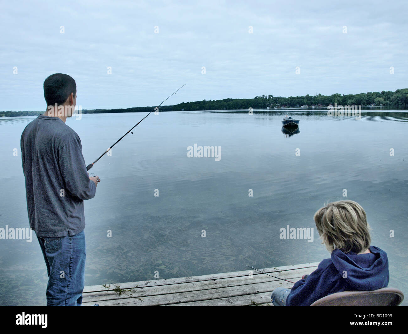 Fisherman from behind hi-res stock photography and images - Alamy