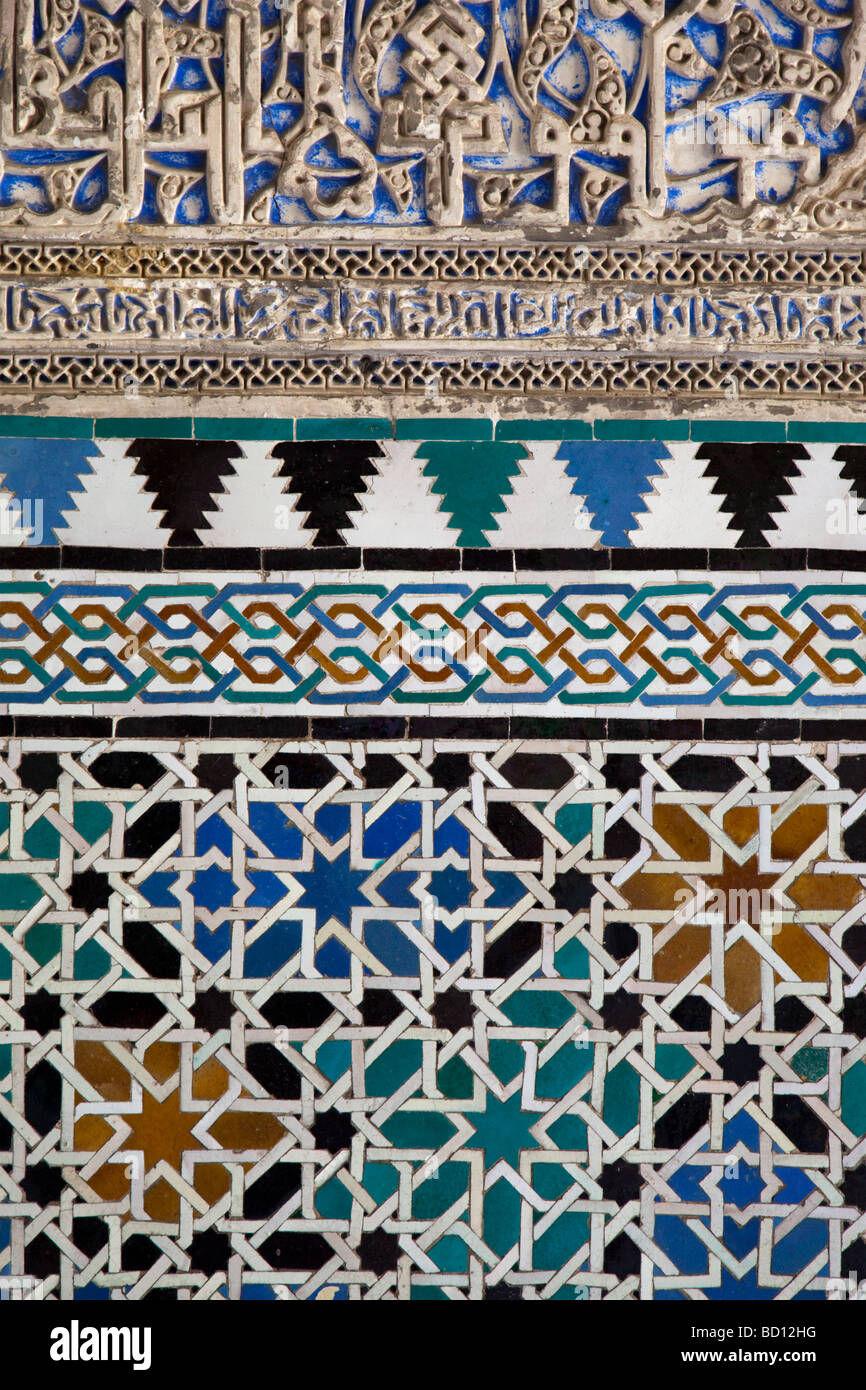 Moorish tile work in the Real Alcazar, Seville Stock Photo - Alamy