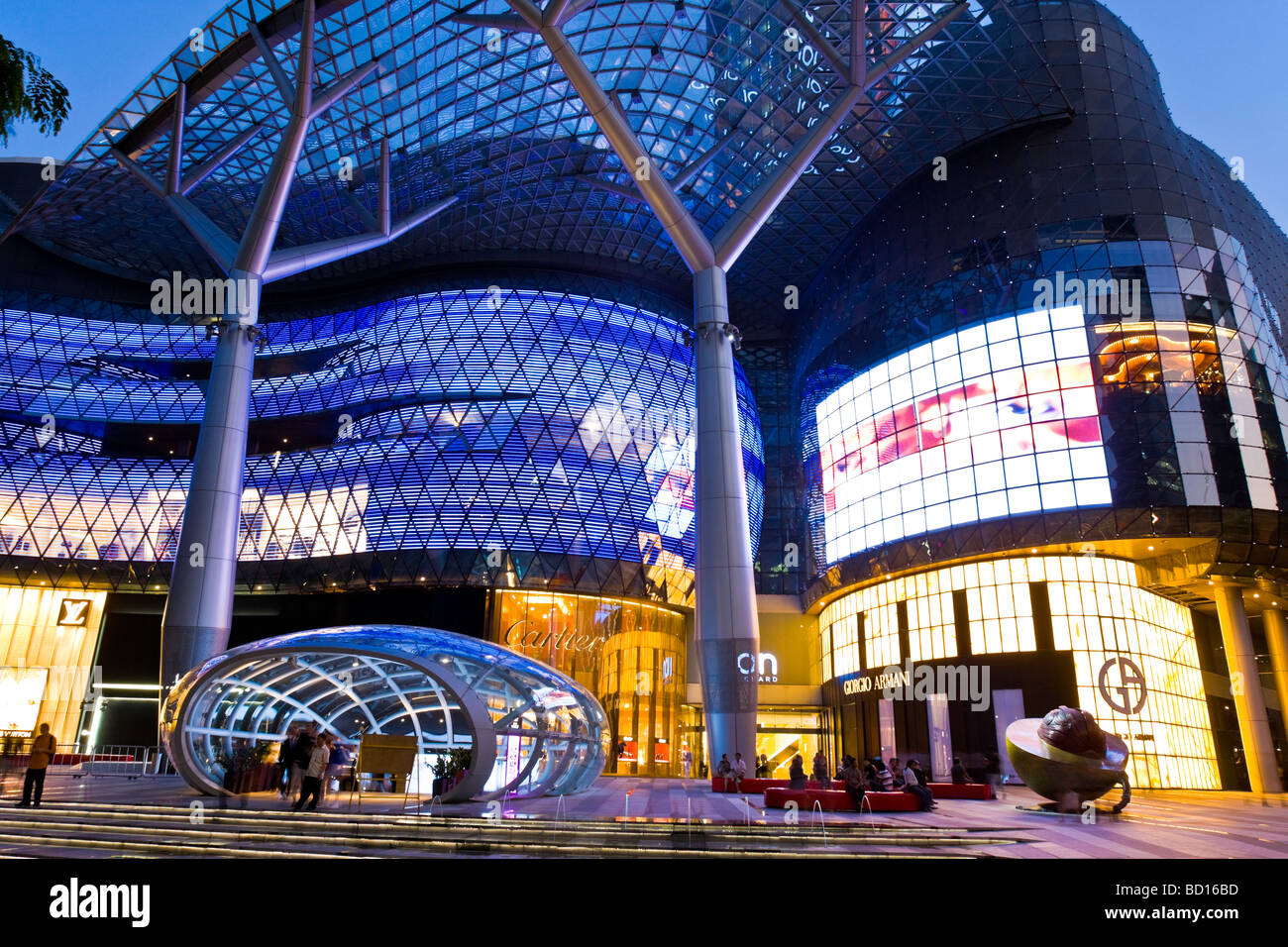 Singapore Orchard Road Ion Orchard Shopping Mall Stock Photo